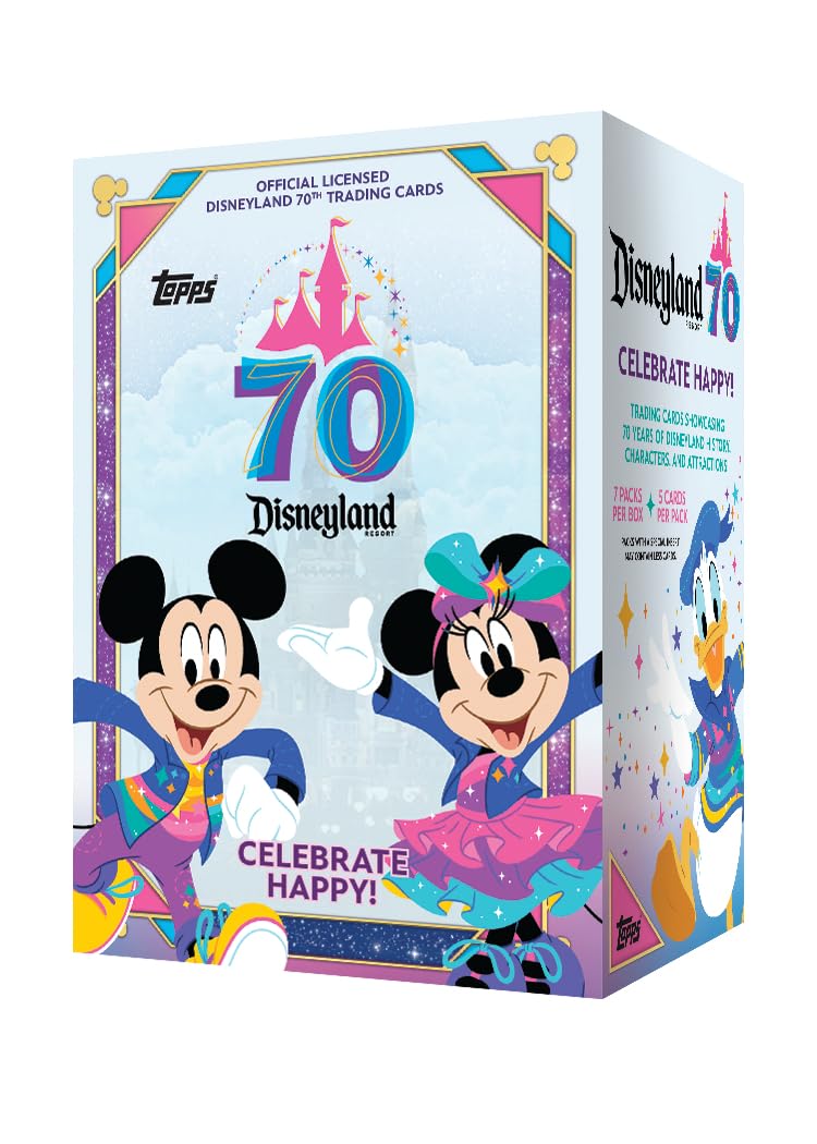 Disneyland 70th Topps社 1Box 日本未発売 2025 Topps Disneyland 70th Anniversary - Value Box : Amazon.co.uk